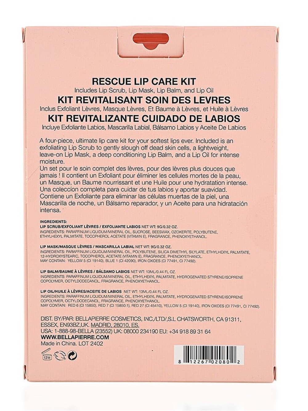 Rescue Lip Care Kit - Bellapierre - Picture 2 of 7